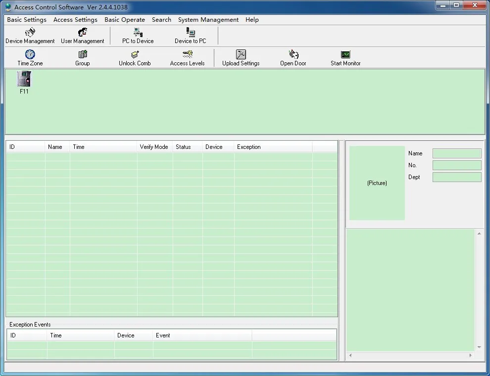 Access Control software