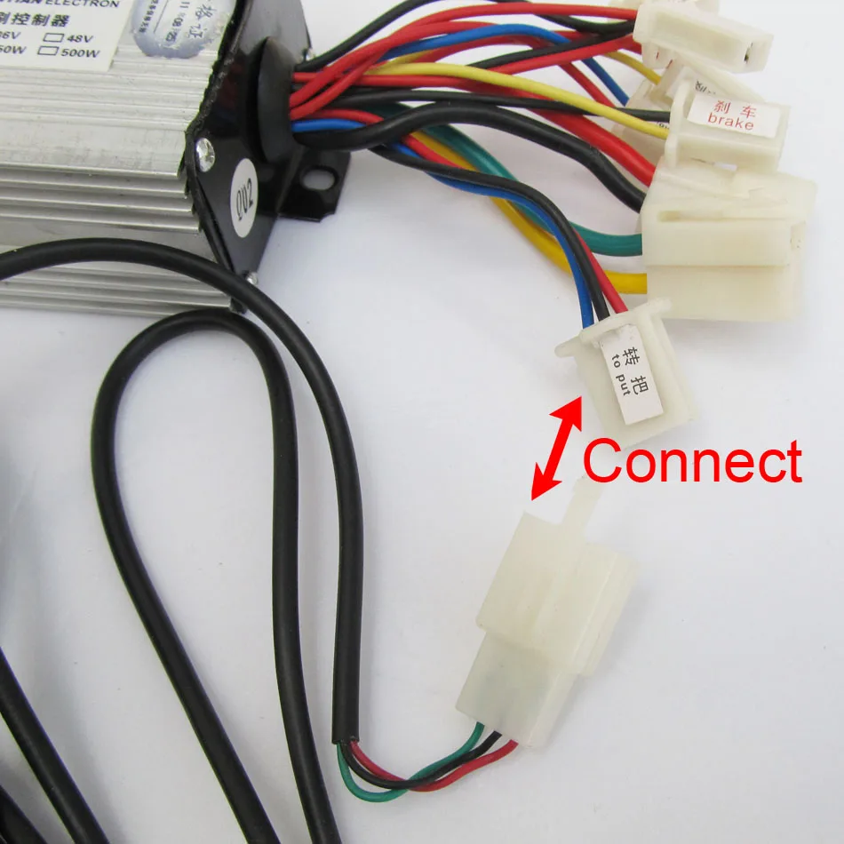 Motor Controller Fydun 36V 800W Motor Brushed Controller Box with Throttle Grip for Electric Bicycle Scooter E-Bike