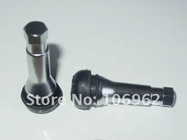 Wholesale - 100 pcs/lot TR414AC Chromed sleeve tire (tyre) valves snap-in tubeless valves (natural rubber) for passenger cars