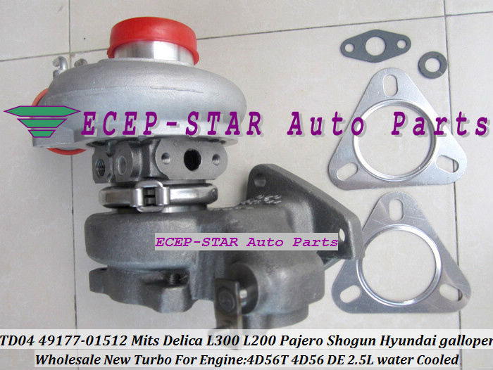 TD04-10T 49177-01512 Turbocharger Fit For Mitsubishi Delica L300 L200 Pajero Shogun Hyundai galloper 2.5L Egine 4D56T 4D56 DE (2)