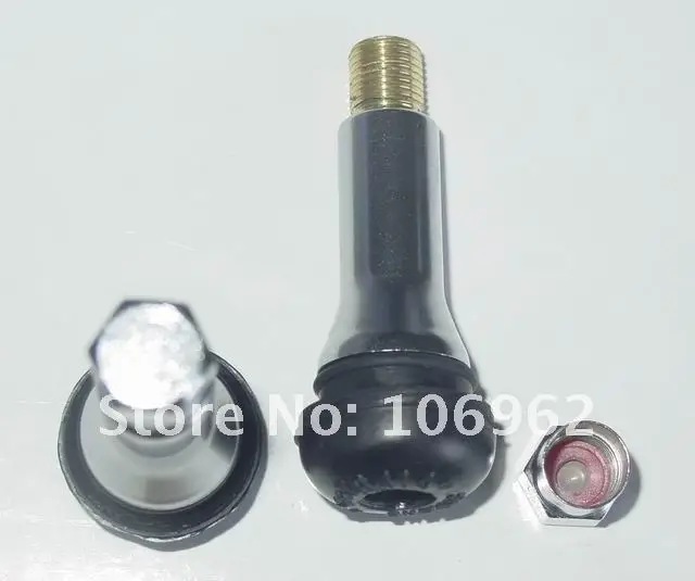 Wholesale - 100 pcs/lot TR414AC Chromed sleeve tire (tyre) valves snap-in tubeless valves (natural rubber) for passenger cars