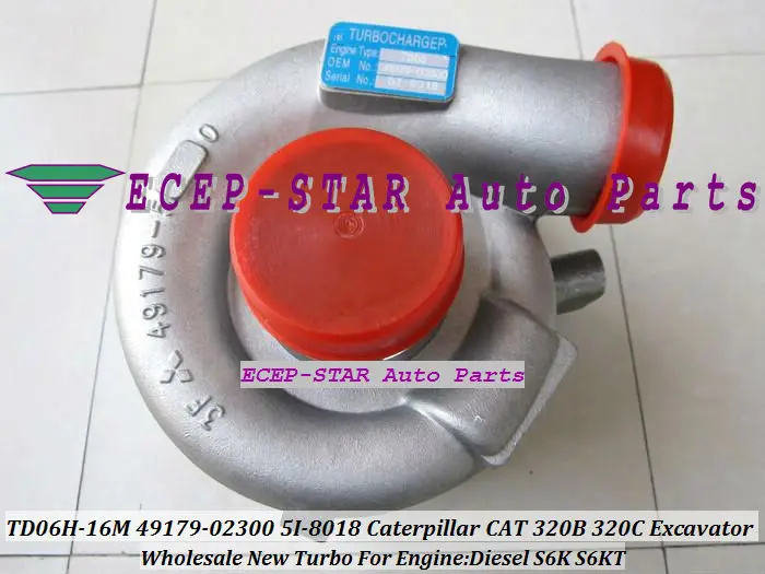 New TD06 TD06H-16M 49179-02300 5I-8018 5I8018 Turbo turbocharger Fit for Caterpillar CAT 320B 320C 320L Diesel S6K S6KT (4)