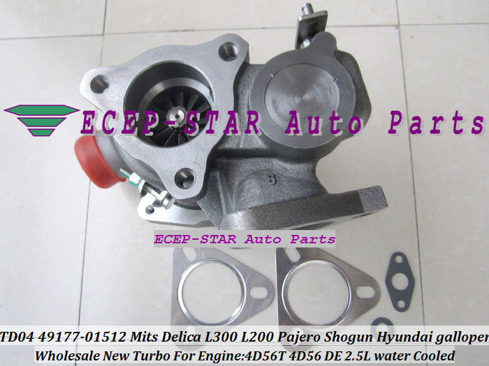 TD04-10T 49177-01512 Turbocharger Fit For Mitsubishi Delica L300 L200 Pajero Shogun Hyundai galloper 2.5L Egine 4D56T 4D56 DE