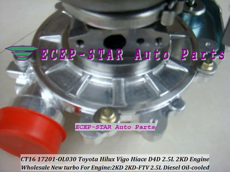 CT16 17201-OL030 17201-0L030 Turbocharger Toyota Hilux Vigo D4D 2.5L Diesel Engine 2KD 2KD-FTV (5)