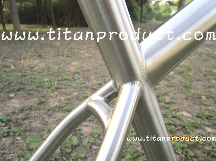 Best Titanium MTB Frame 29ER Integrated SeatPost/Internal Cable Running/Rohloff Sliding Dropouts 2