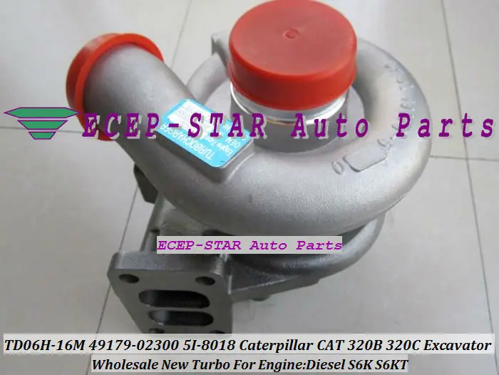 New TD06 TD06H-16M 49179-02300 5I-8018 5I8018 Turbo turbocharger Fit for Caterpillar CAT 320B 320C 320L Diesel S6K S6KT (5)