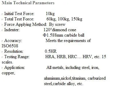 Amostra do Testador de Dureza Rockwell com Braçadeira Portátil de Marca 200*250mm para Todos os Metais Genuína: Etc. Hra Hrb Hrc Cheap Verificadores de dureza