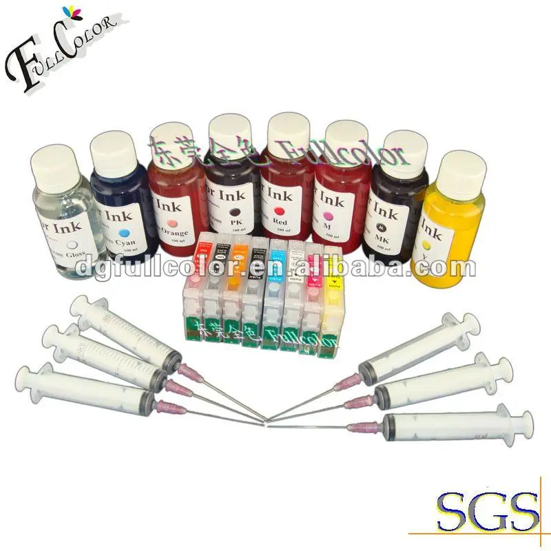 Free shipping  fast deliver 8color refill sublimation ink transfer ink for Epson A3 inkjet printer R2000 R1900