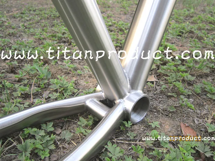 Discount Titanium MTB Frame 29ER Integrated SeatPost/Internal Cable Running/Rohloff Sliding Dropouts 3