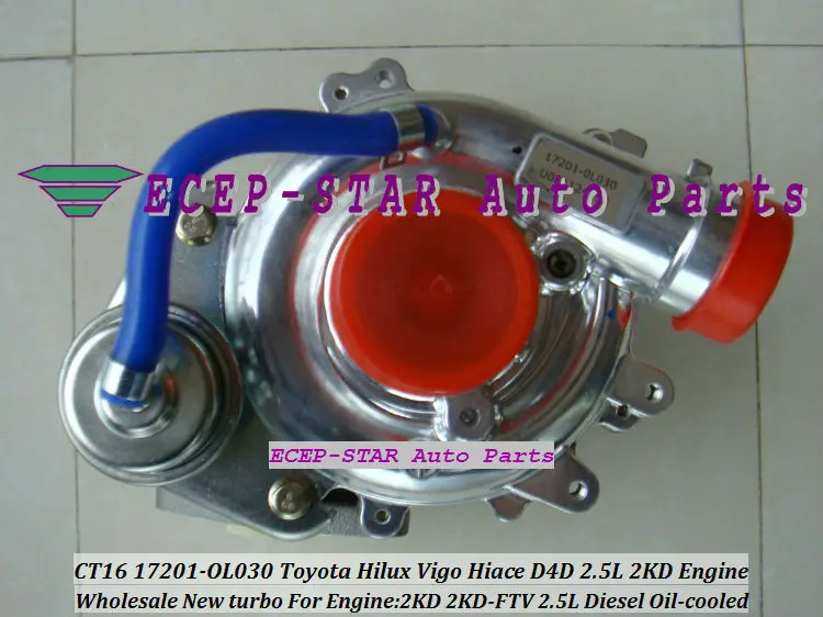 CT16 17201-OL030 17201-0L030 Turbocharger Toyota Hilux Vigo D4D 2.5L Diesel Engine 2KD 2KD-FTV (7)