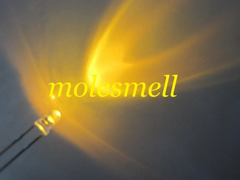 3mm round yellow