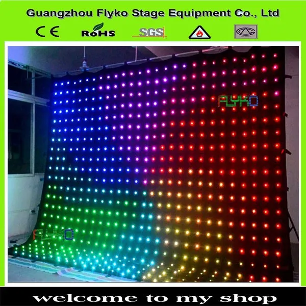 nigt club led curtain screen 1