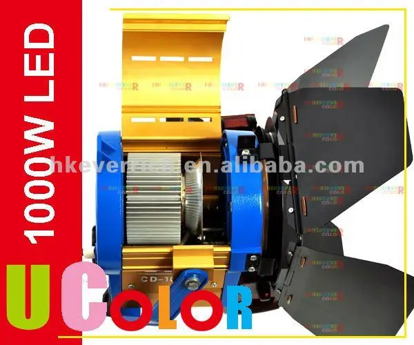 2 x 1000w led studio fresnel tungsten spot light with 3200k 5500k