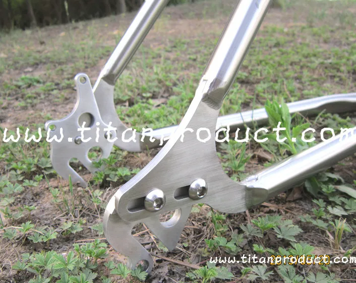 Top Titanium MTB Frame 29ER Integrated SeatPost/Internal Cable Running/Rohloff Sliding Dropouts 4