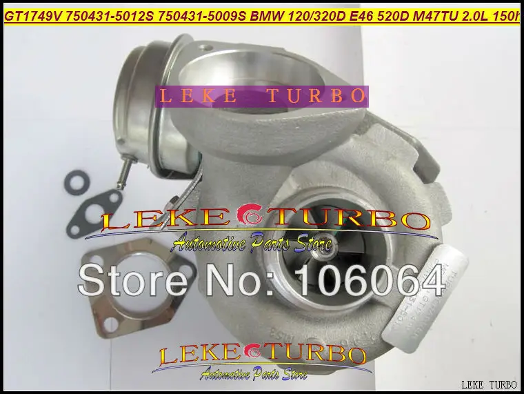 GT1749V 750431-5012S 750431-5009S 750431 Turbo For BMW 120D 320D E46 520D M47TU 2.0L 150HP Turbocharger (6)