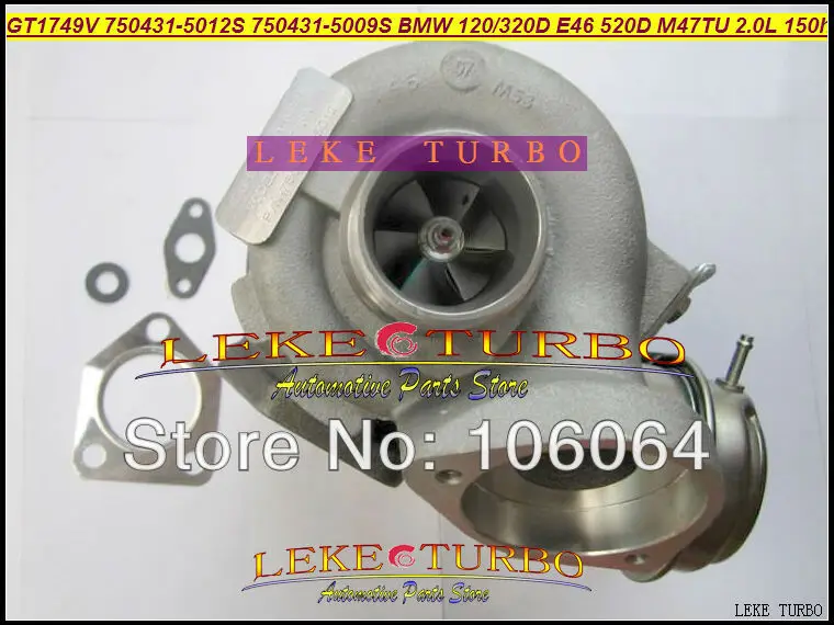 GT1749V 750431-5012S 750431-5009S 750431 Turbo For BMW 120D 320D E46 520D M47TU 2.0L 150HP Turbocharger (7)