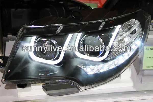 For Skoda Superb LED Head Lamp Angel Eyes 2009-2013 year U Style