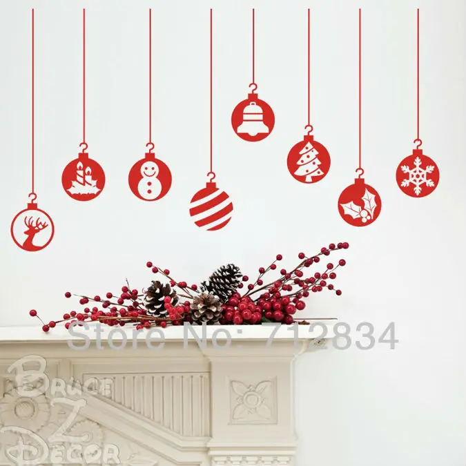 B Z D Free Shipping Large Merry Christmas Snow Holiday Art Merry Christmas Snow Holiday Art Decals Removable Home Decor Vinyl Wall Stickers 70x126cm Ch046ca Ch046aa