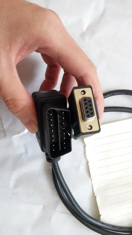 High Quality Auto accessories DB9 To 16 Pin Male Female OBDII OBD-II OBD2 OBD 2 Auto Car Cable RS232 Connector Serial Port (10)