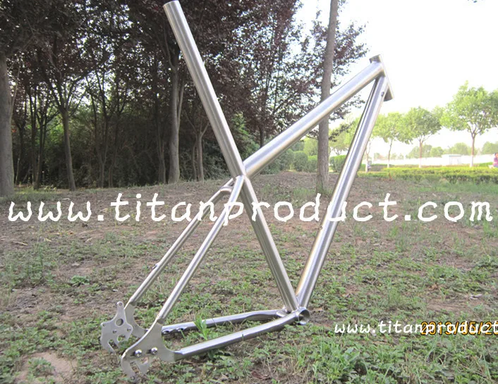 Cheap Titanium MTB Frame 29ER Integrated SeatPost/Internal Cable Running/Rohloff Sliding Dropouts 8