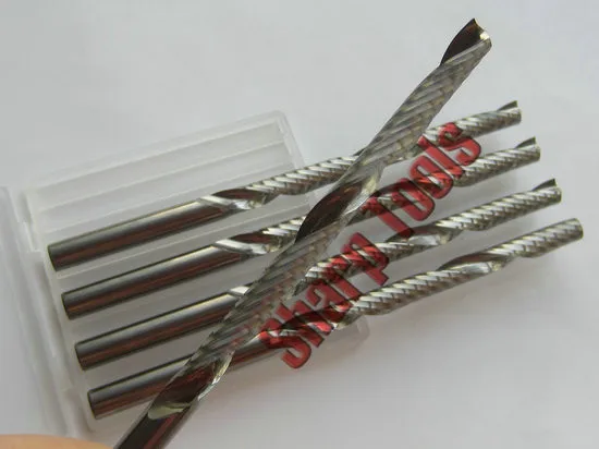 solid carbide router bits, single flute cnc, milling cutters set