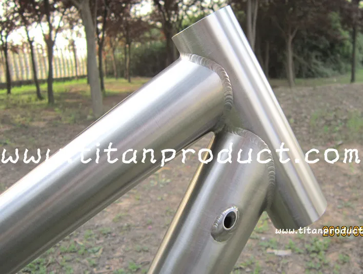 Discount Titanium MTB Frame 29ER Integrated SeatPost/Internal Cable Running/Rohloff Sliding Dropouts 1