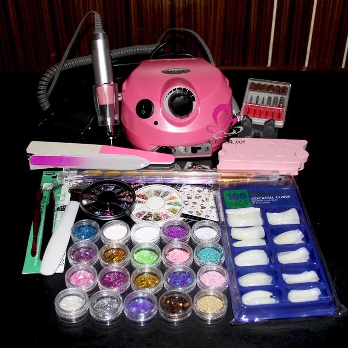 Nail Sets Kit Acrylic Powder Us 202 Drill Machine Art Nail Sets Kit Acrylic Powder Us 202 Drill Machine Art Care Tool Tips Glitter Supplies In Hand Rests From Beauty Health On Aliexpress
