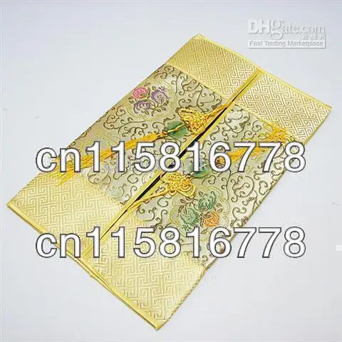 Cheap Tissue Box Covers Rectangle Silk Fabric Jade Chinese knot Tassel 10pcs/pack mix Free