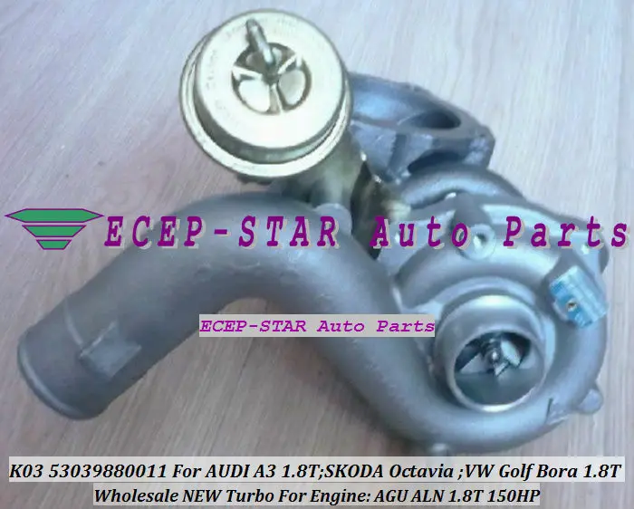 K03 53039880011 53039700011 Turbo Turbocharger for AUDI A3 1.8T SKODA Octavia 1.8T Golf Bora 1.8T Engine AGU ALN 150HP with gaskets