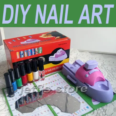 Hot Nail Art Diy Printer Print Printing Pattern St Manicure Manicure Plastic Diy Machine High Quality Image Printer Pattern Printing Ster Polish Nail Art Ser Set