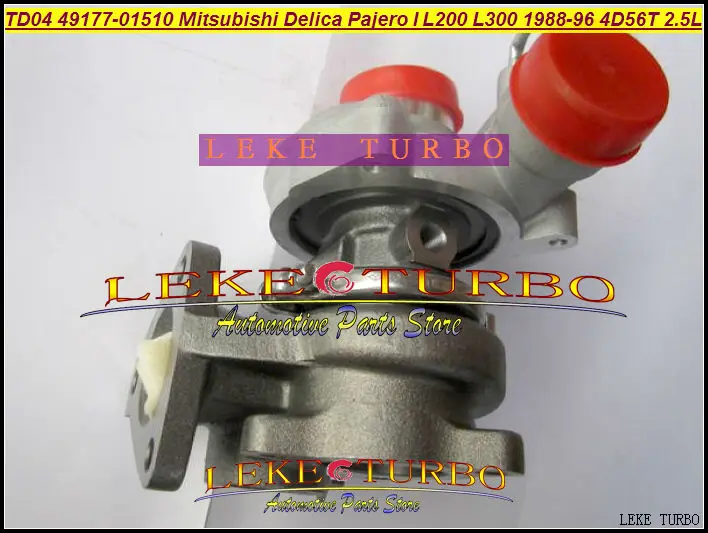 NEW TD04-09B 49177-01510 49177-01511 Oil cooled Turbo Turbocharger For Mitsubishi Delica Pajero I L200 L300 1988-1996 4D56T 2.5L (2)