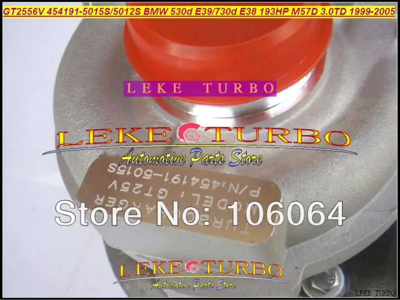 GT2556V 454191-5015S 454191-5012S 454191 BMW 530d E39 730d E38 184HP 193HP M57D M57 D30 6Zyl 3.0L Turbo Turbocharger (3)