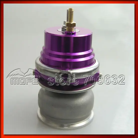 Adjustable 60mm V Band External Wastegate Waste Gate Purple With Flange DSC_0031