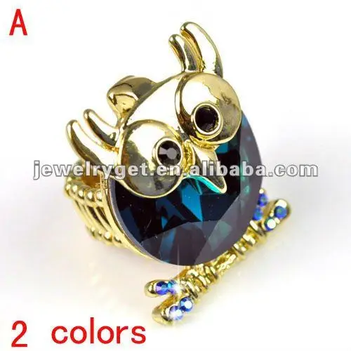 cute owl fashion quality elasty ring RN-615.jpg