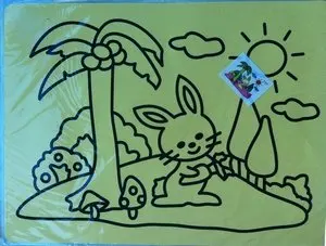 10pcs/lot, Color Sand art art painting set kit for children,WHOLESALE