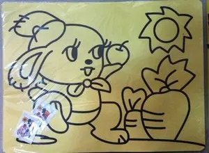 10pcs/lot, Color Sand art art painting set kit for children,WHOLESALE