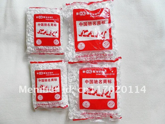 (wholesale) 2000sets Kam T-8 Size 24 Plastic Snap Button, Snap Fastener + various color