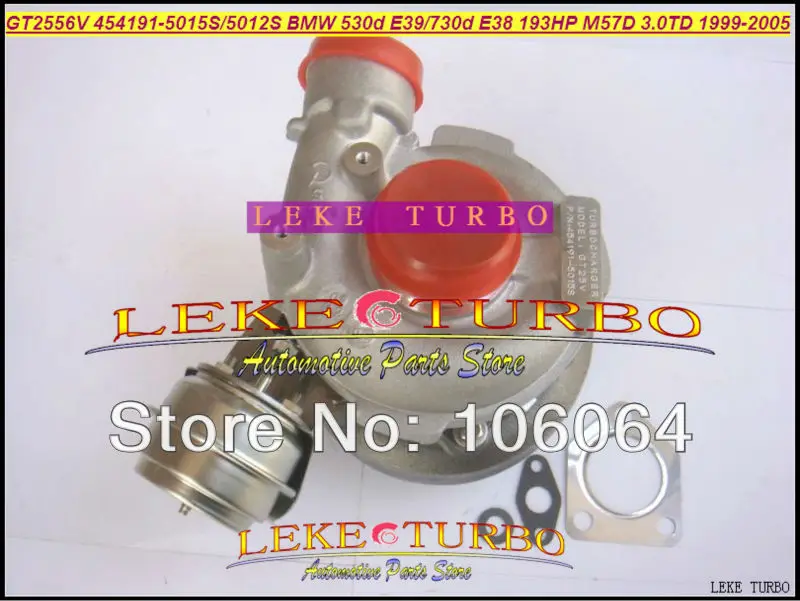 GT2556V 454191-5015S 454191-5012S 454191 BMW 530d E39 730d E38 184HP 193HP M57D M57 D30 6Zyl 3.0L Turbo Turbocharger (5)