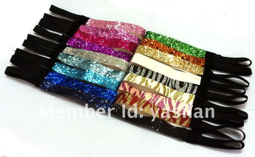 3/4" Sport Glitter Headband  492pcs/lot