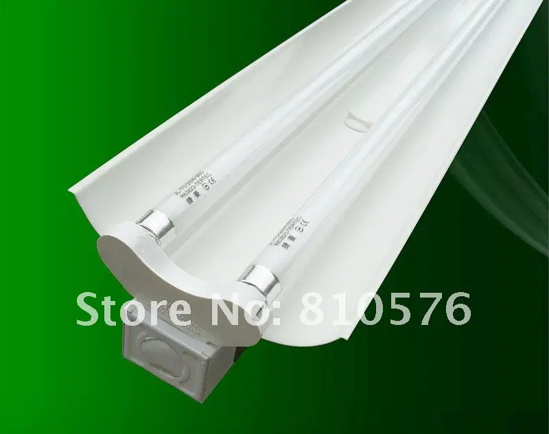 Free 4feet Double Light T5 Energy Saving Fluorescent Double Light T5 Energy Saving Fluorescent Fixture With Spray White