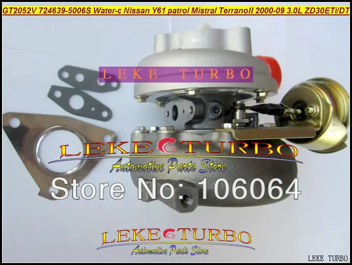 GT2052V 724639-5006S Water Cooled Turbo For NISSAN Y61 1997-2009 Patrol Mistral Terrano 3.0L ZD30ETi ZD30DTi turbocharger (3)