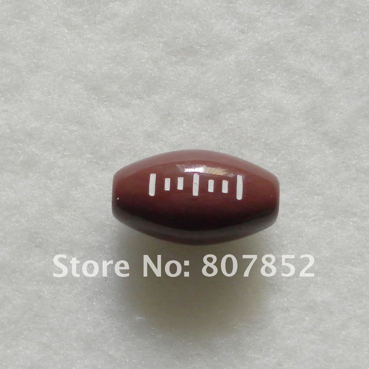 (wholesale) 1300pcs 9*16mm Sports Bead, Baseball Bead, American Football + Free Shipping