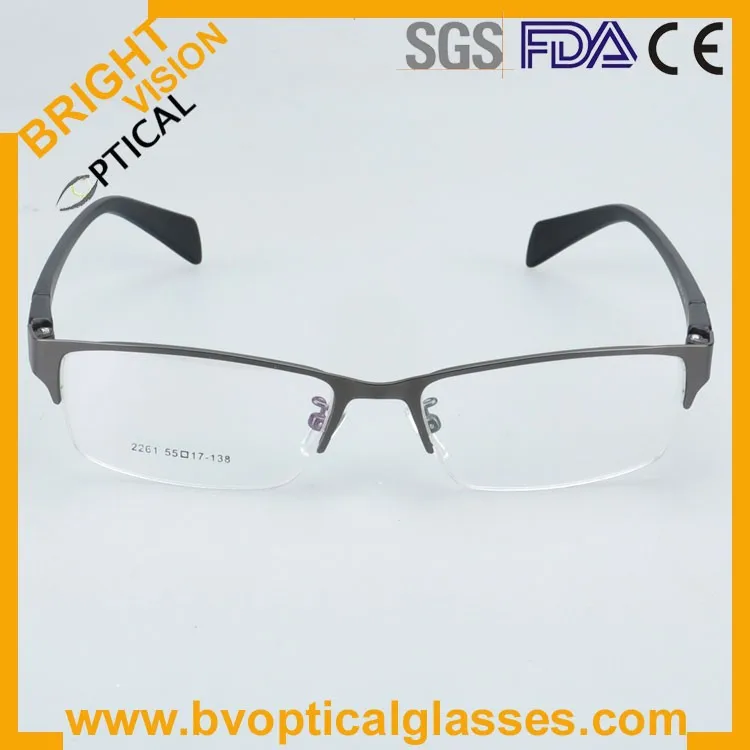 New model delicate half rim metal optical frames glasses2261hui-2