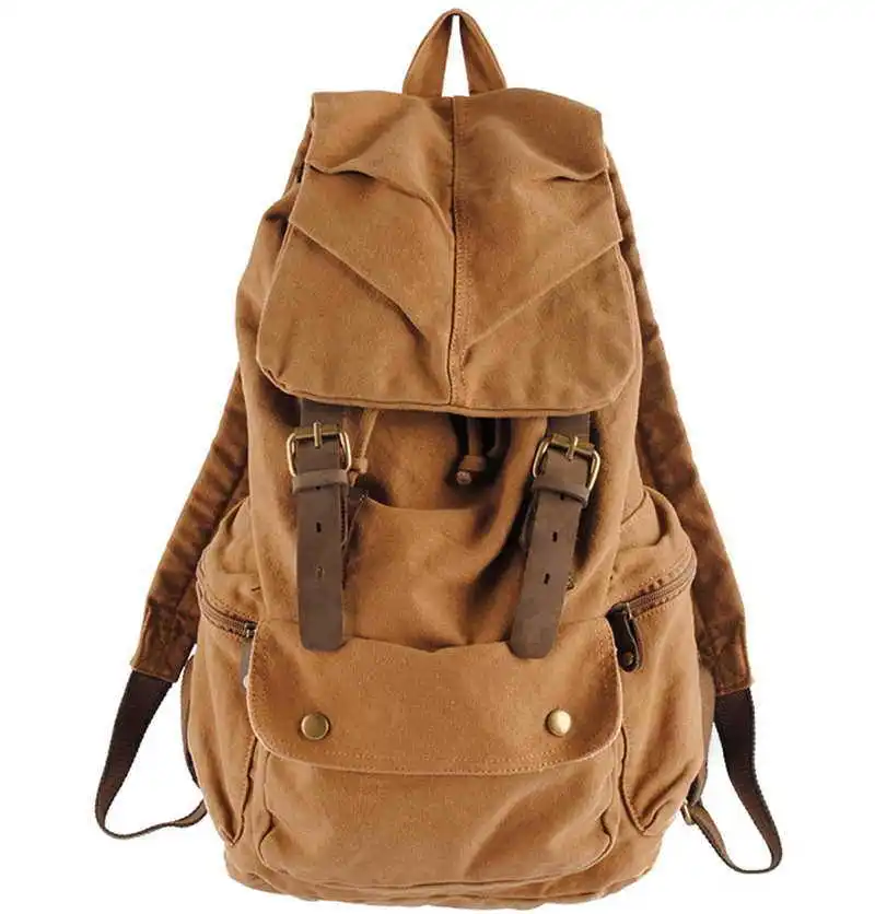 Free shipping Genuine Leather Canvas Backpack mountaineering Man/ Women socks|backpacking mugbackpack tactical - AliExpress