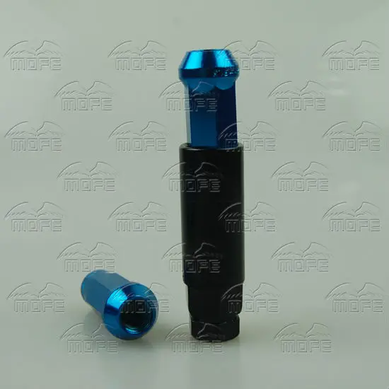 Extended Open End Muteki 48mm Steel Racing Car Wheel Lug Nuts M12 x P1.25 1.25 P1.5 1.5 Wrench Adapter Red Blue Gold Titanium Neo Chrome DSC_0454