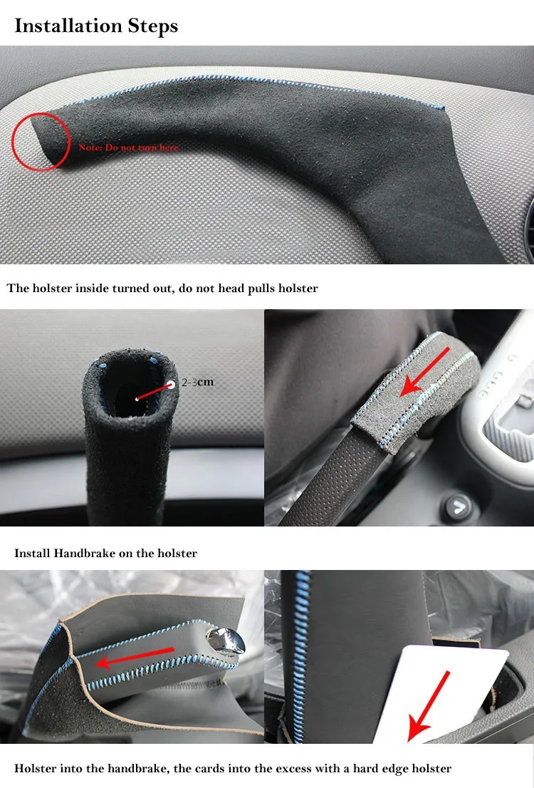 Handbrake,Handbrake sleeve,Leather handbrake sleeve