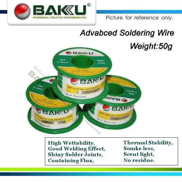 Dia.0.6mm, 50g Activated Advanced No-Clean Soldering Wire.High Wettability,Good Welding Effect,Shiny Solder Joints,No residue.