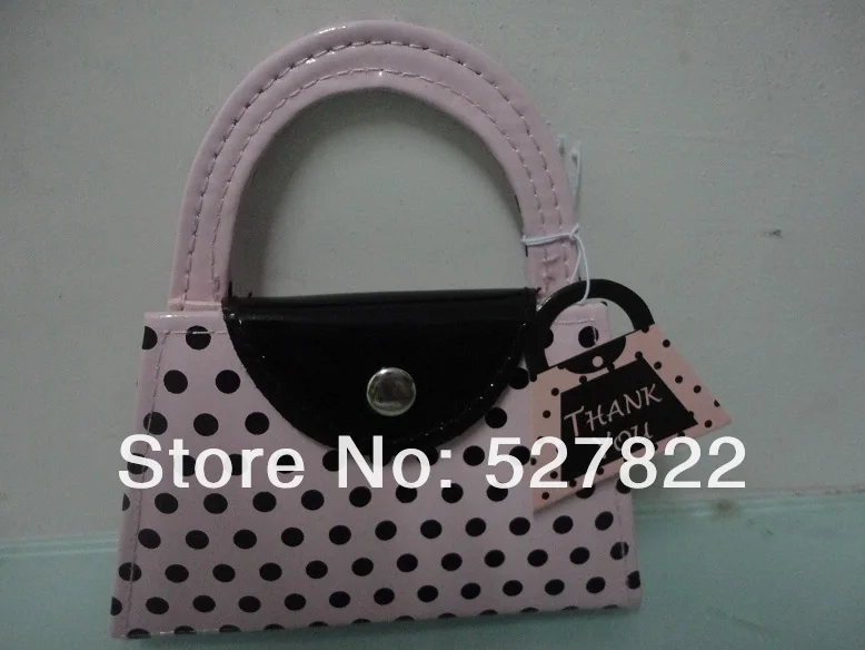 2013 New Hot Sale 10setlot Pink Polka Purse manicure set pedicure,wedding favor and gift Free Shipping 2.JPG