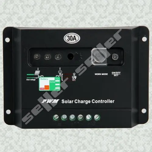 PWM Solar Panel Charge Controller Regulator 30A for 12V 24V Lamp Light