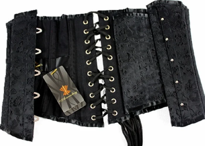 Fully Steel Boned Waist Reducing Classic Underbust Satin Corset.jpg